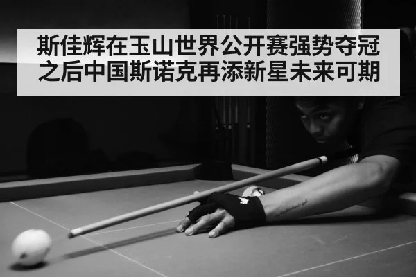 斯佳辉在玉山世界公开赛强势夺冠之后中国斯诺克再添新星未来可期